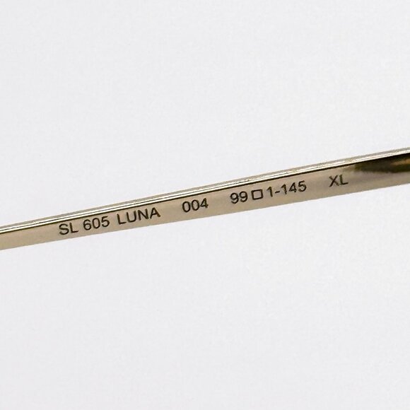 NEW SAINT LAURENT SL605 LUNA 004 SHIELD GOLD SUNGLASSES SAINT LAURENT SL 605 - Picture 8 of 10